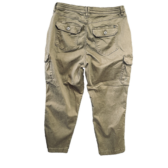 Kuhl Cargo Pants Womens 12 Reg Olive Green Kultivatr Kargo Crop Relaxed Outdoor - Picture 2 of 6